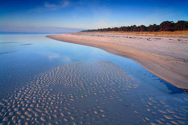 Sandrippeln am Strand von Dueodde - Dueodde, Bornholm, Dänemark, Europa