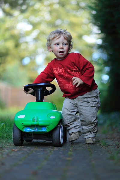 Mit dem Wagen unterwegs
